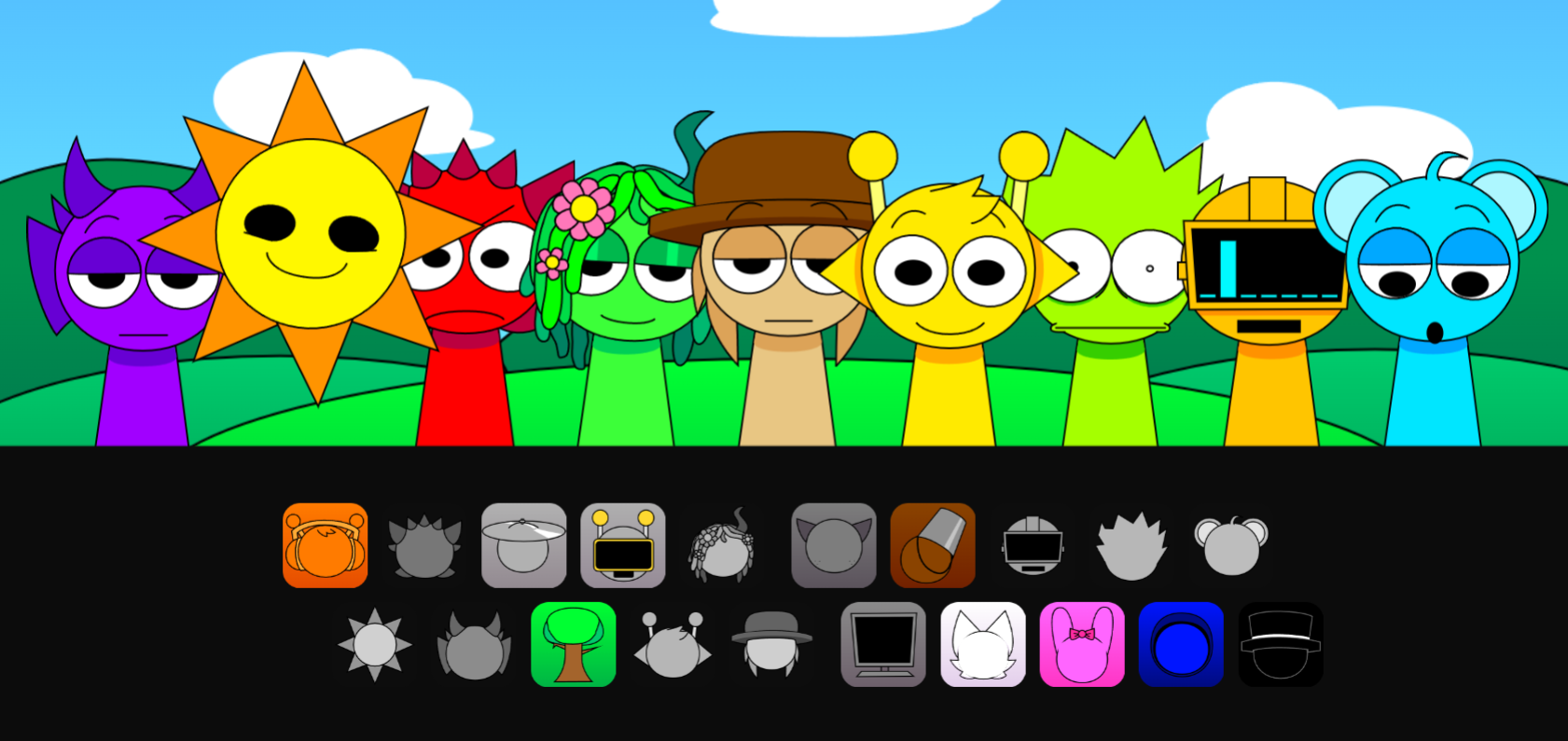 Create and share music mixes using Sprunki characters in this browser-based game.
