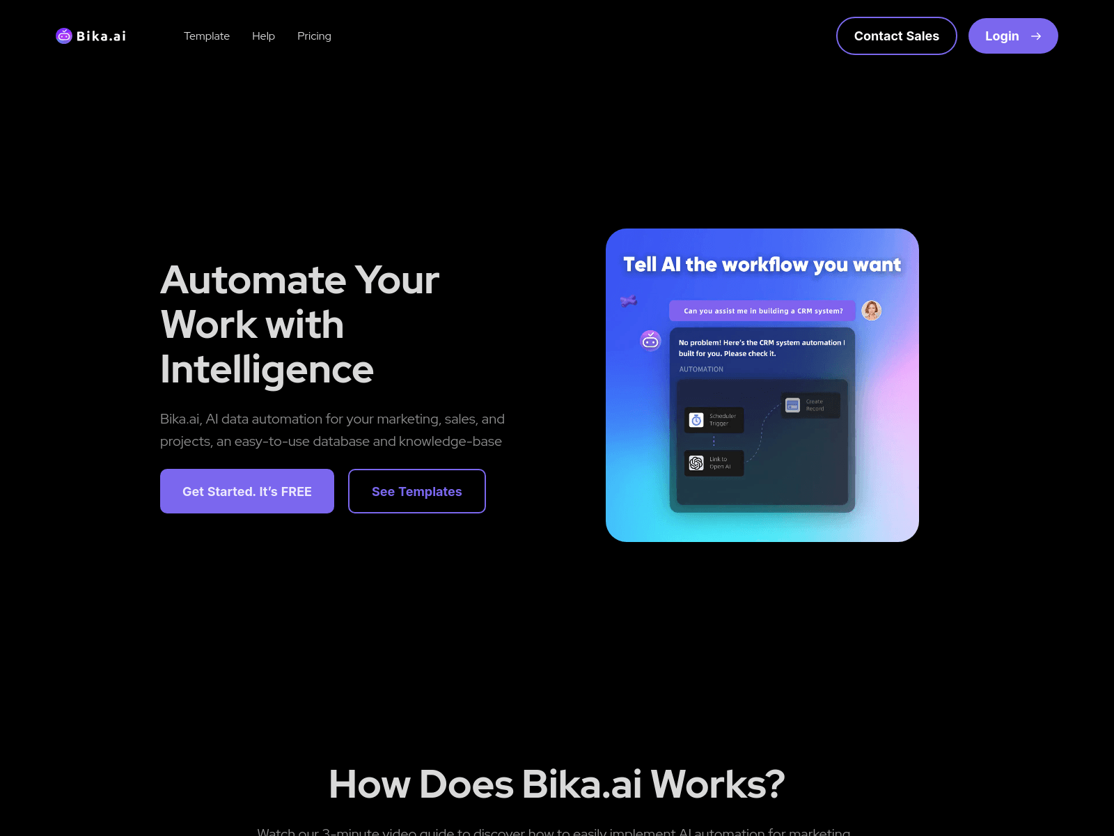 AI-powered automation database for marketing, sales, projects, and more.
