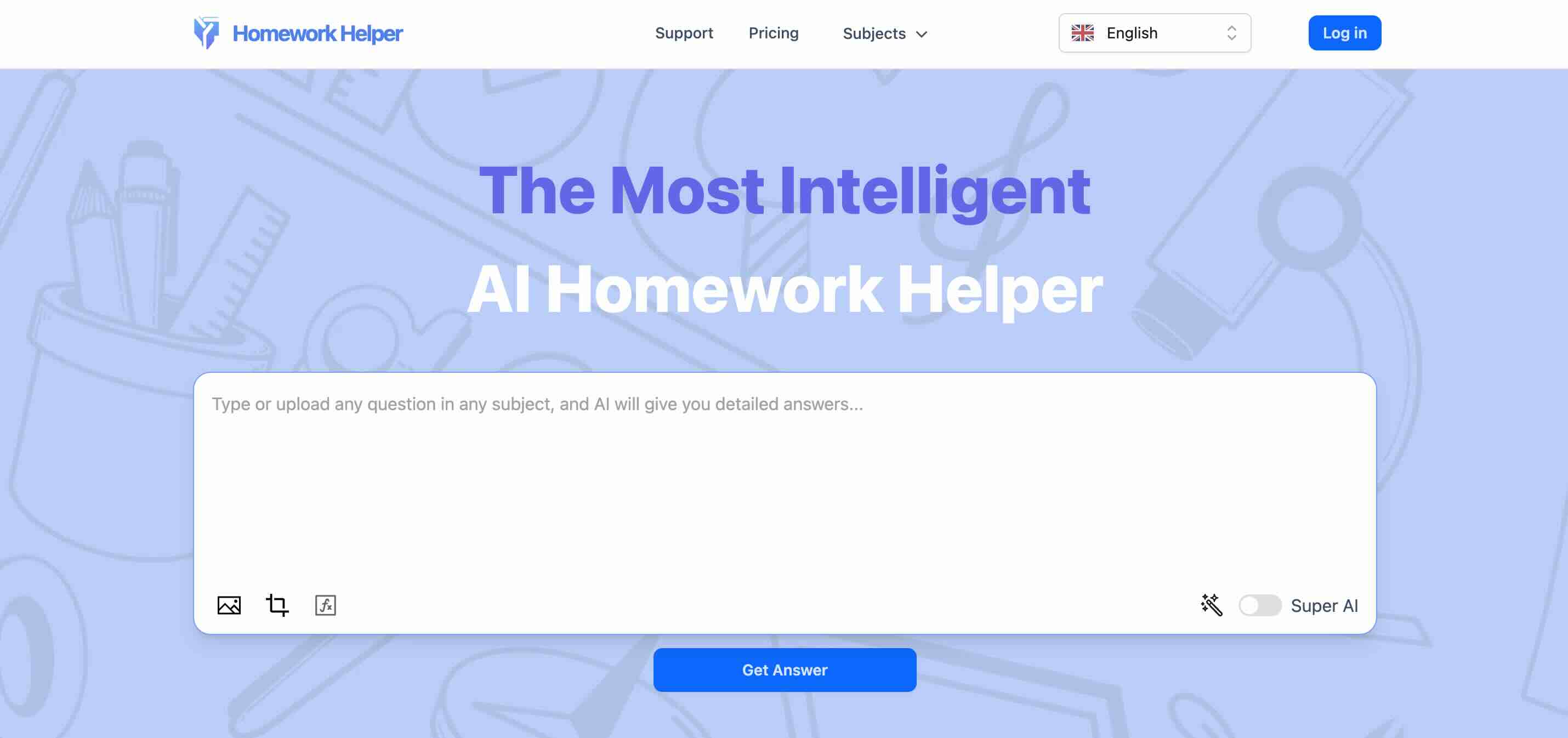 AI-powered homework help with 24/7 support, providing step-by-step solutions and explanations across various subjects.
