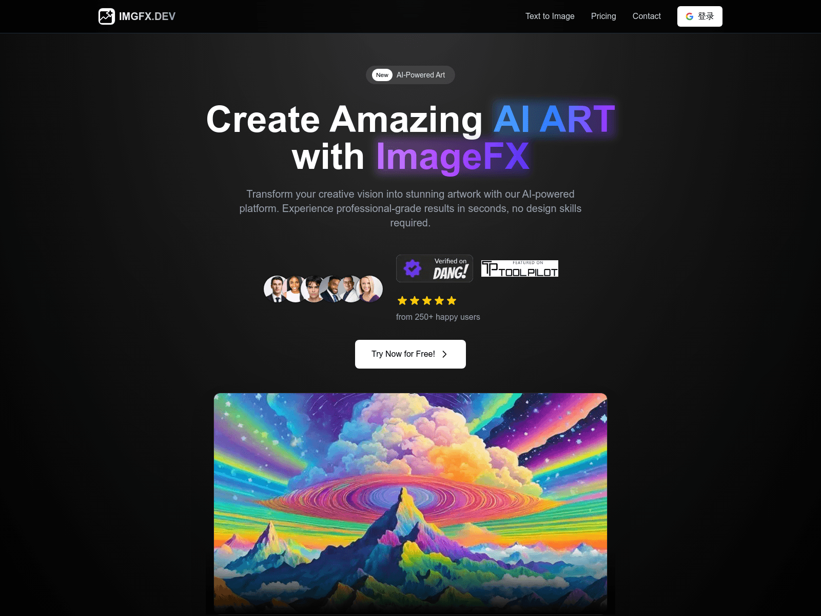 ImageFX: A free AI image generator creating stunning AI art  in seconds, with advanced features and intuitive design.
