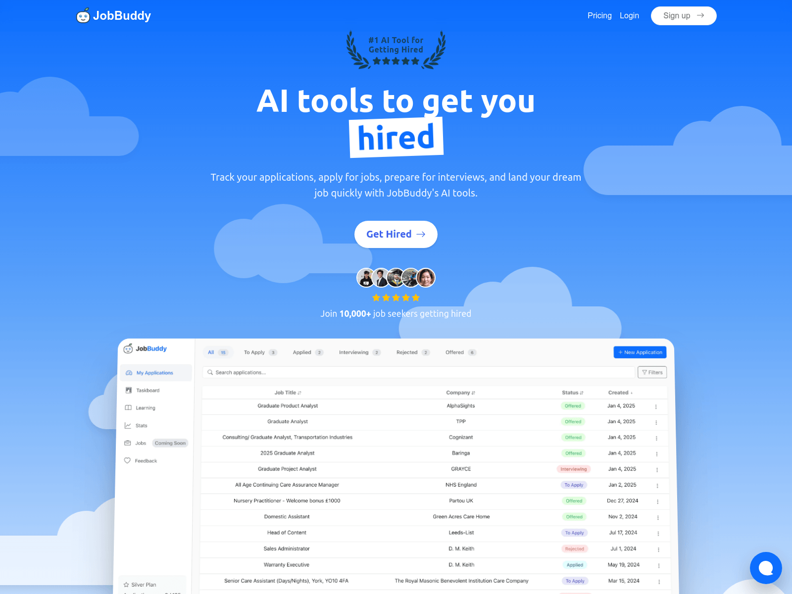 JobBuddy:  A job search and career platform.
