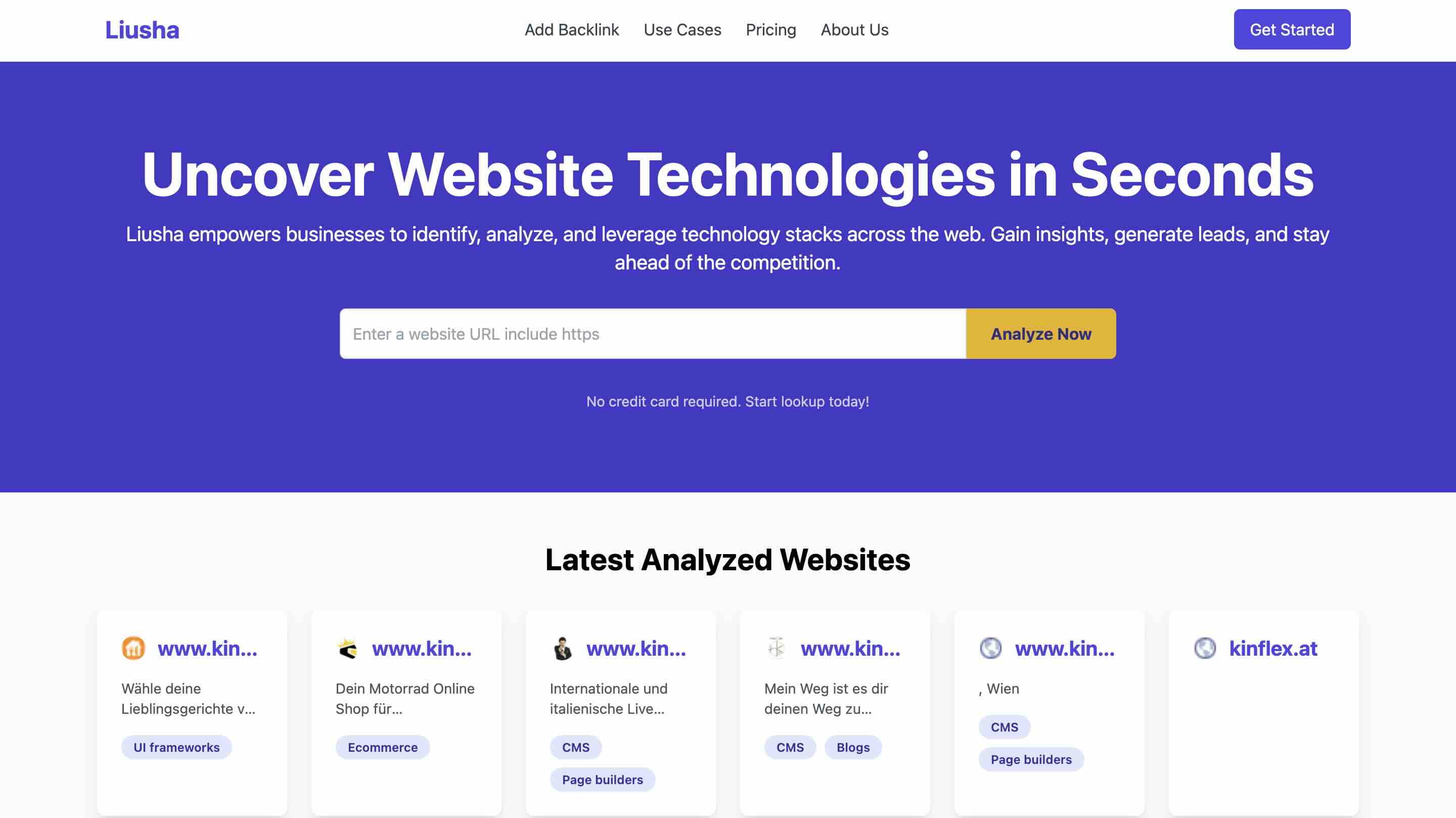 Uncover Website Technologies in Seconds.