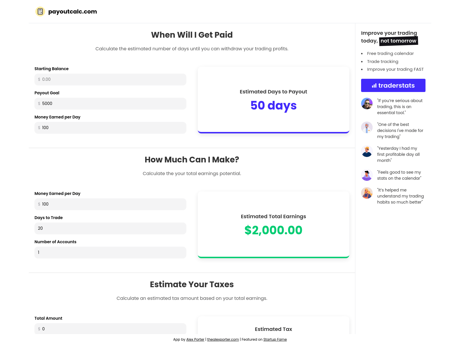 Trading calculators and tools for profit and risk management calculations.
