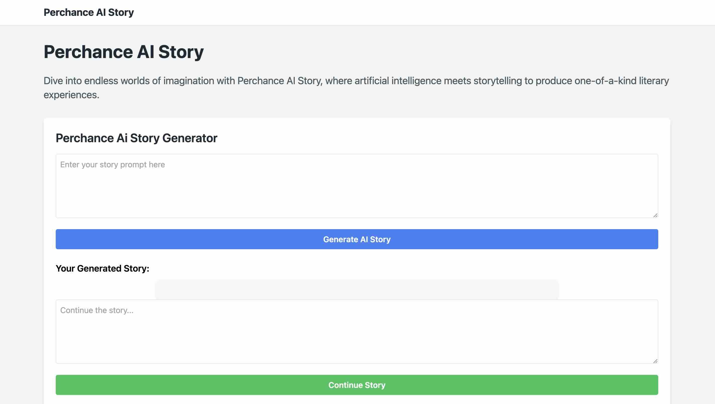 A platform for generating unique stories using AI-driven prompts