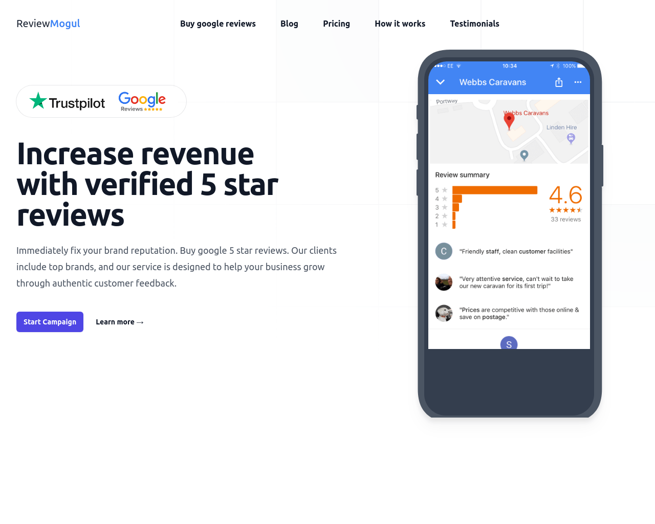 Buy verified Google & Trustpilot reviews to boost your business reputation and increase revenue. 
