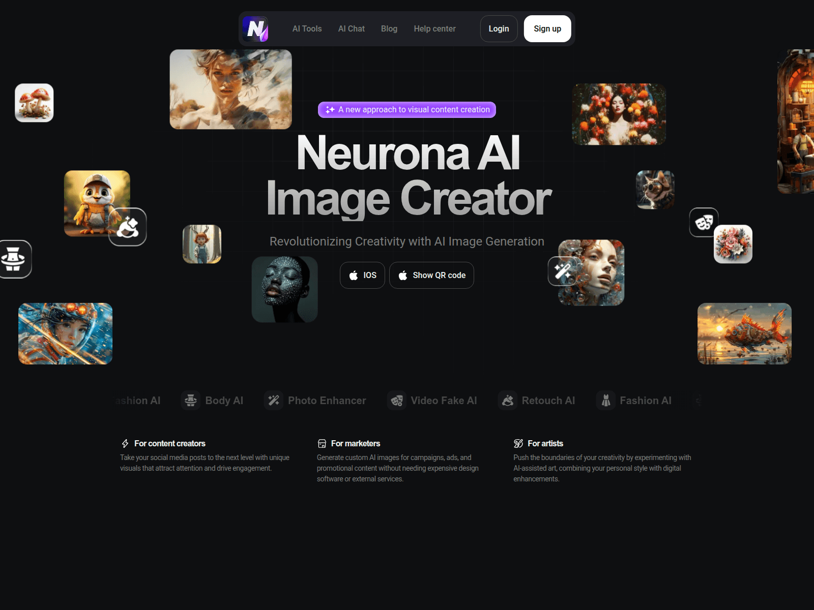 Neurona AI: Revolutionizing visual content creation with powerful AI image generation.