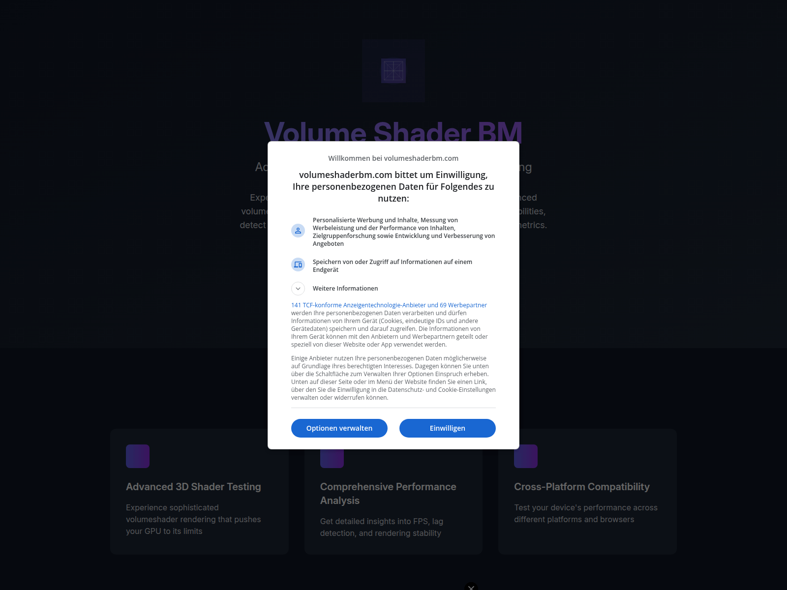 Advanced GPU performance testing with 3D volume shader visualization for optimal graphics.